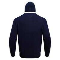 Men's Pro Standard Navy Winnipeg Jets Pullover Sweater & Cuffed Knit Hat Box Gift Set