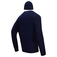 Men's Pro Standard Navy Winnipeg Jets Pullover Sweater & Cuffed Knit Hat Box Gift Set