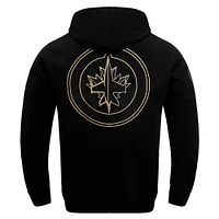 Men's Pro Standard Winnipeg Jets Black & Gold Pullover Hoodie