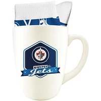 The Sports Vault Winnipeg Jets 14oz. Retro Mug & Sock Set