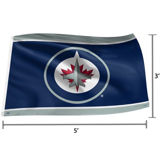 The Sports Vault Winnipeg Jets - Drapeau 3 pi x 5 pi