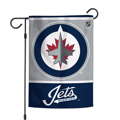 Drapeau de jardin WinCraft Winnipeg Jets à 2 côtés 12 po x 18 po