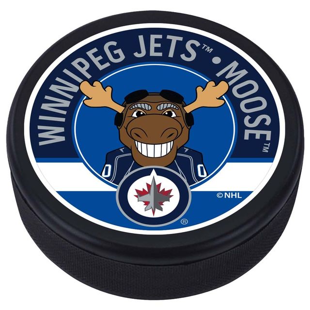 Jets de Winnipeg - Rondelle de hockey de conception de mascotte