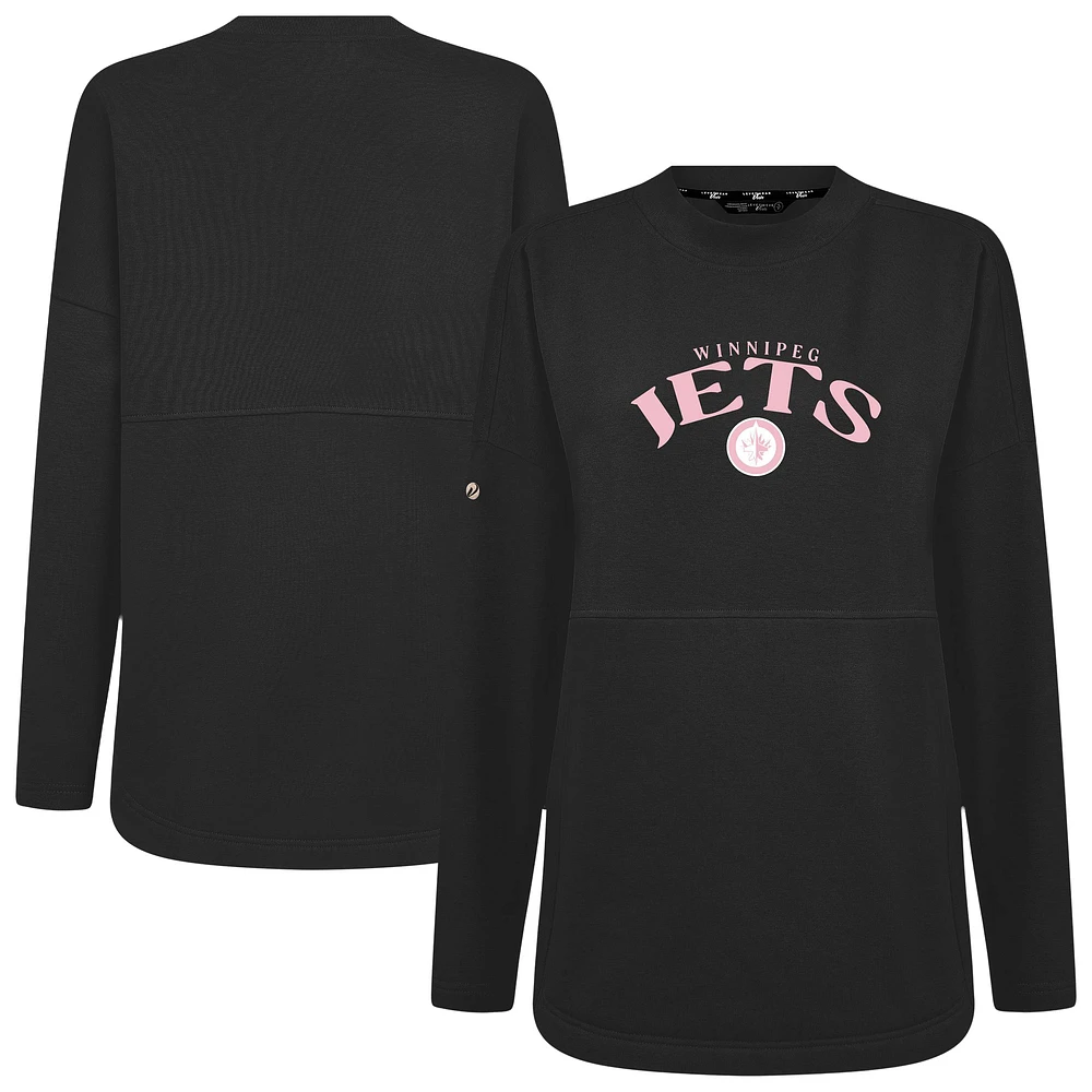 Women's Levelwear Winnipeg Jets Mother's Day Beaudry Arched Pullover Sweatshirt