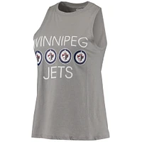 Women's Concepts Sport Gray/Navy Winnipeg Jets Meter Tank Top & Pants Sleep Set