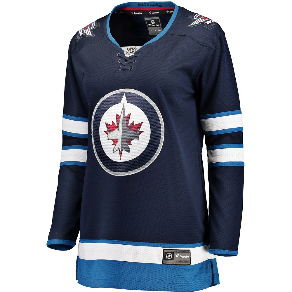 Women's Fanatics Blue Winnipeg Jets Home Breakaway - Blank Jersey