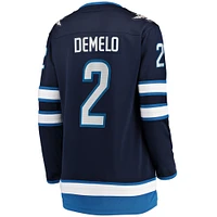 Women's Fanatics Dylan DeMelo Navy Winnipeg Jets Home Breakaway Player Jersey