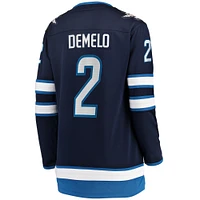 Women's Fanatics Dylan DeMelo Navy Winnipeg Jets Home - Breakaway Player Jersey