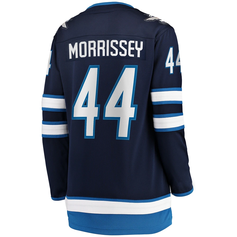 Women's Fanatics Josh Morrissey Navy Winnipeg Jets Home Breakaway Player - Jersey