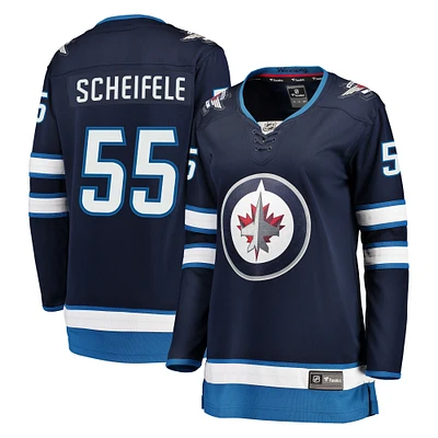 Women's Fanatics Mark Scheifele Navy Winnipeg Jets Breakaway Jersey