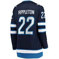 Women's Fanatics Mason Appleton Navy Winnipeg Jets Home Breakaway Jersey