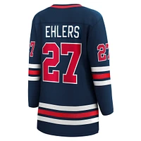 Women's Fanatics Nikolaj Ehlers Navy Winnipeg Jets  Premier Breakaway Player Jersey