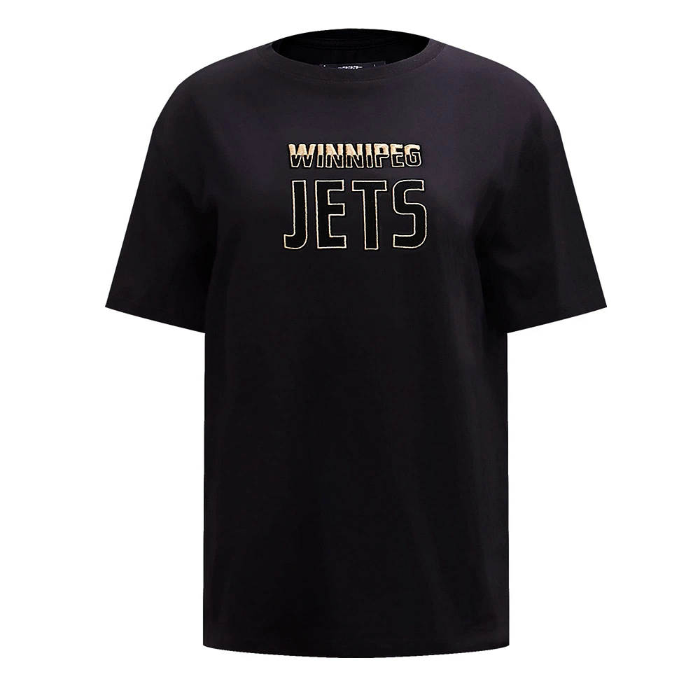 Women's Pro Standard Black Winnipeg Jets Boxy T-Shirt