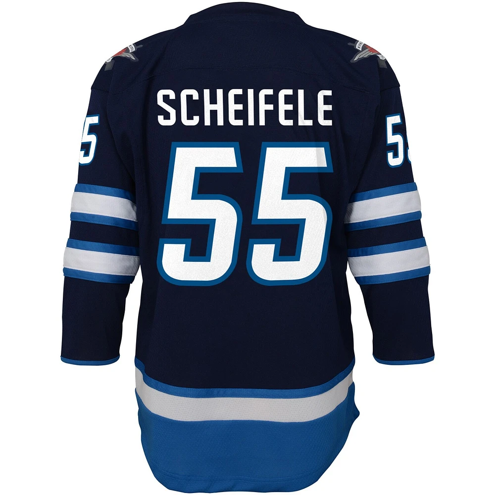 Youth Mark Scheifele Navy Winnipeg Jets Home Replica Player - Jersey