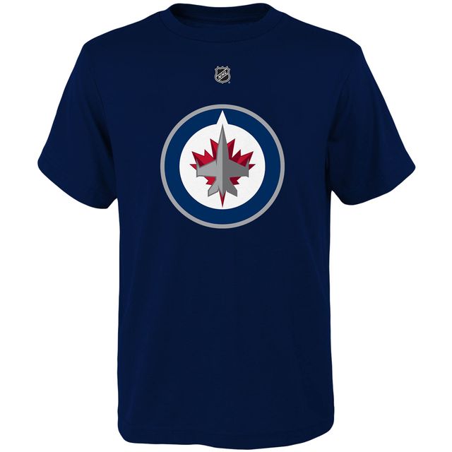 Jeune Mark Scheifele Navy Winnipeg Jets Player Name & Number - T-shirt