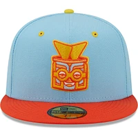 Men's New Era Light Blue/Orange Rayados De Winston-Salem Copa La Diversion 59FIFTY Fitted Hat