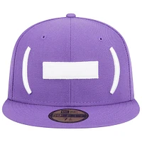 Casquette ajustée New Era Winston-Salem Dash Theme Nights Hyphen 59FIFTY violette pour homme