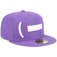 Casquette ajustée New Era Winston-Salem Dash Theme Nights Hyphen 59FIFTY violette pour homme