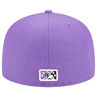 Casquette ajustée New Era Winston-Salem Dash Theme Nights Hyphen 59FIFTY violette pour homme