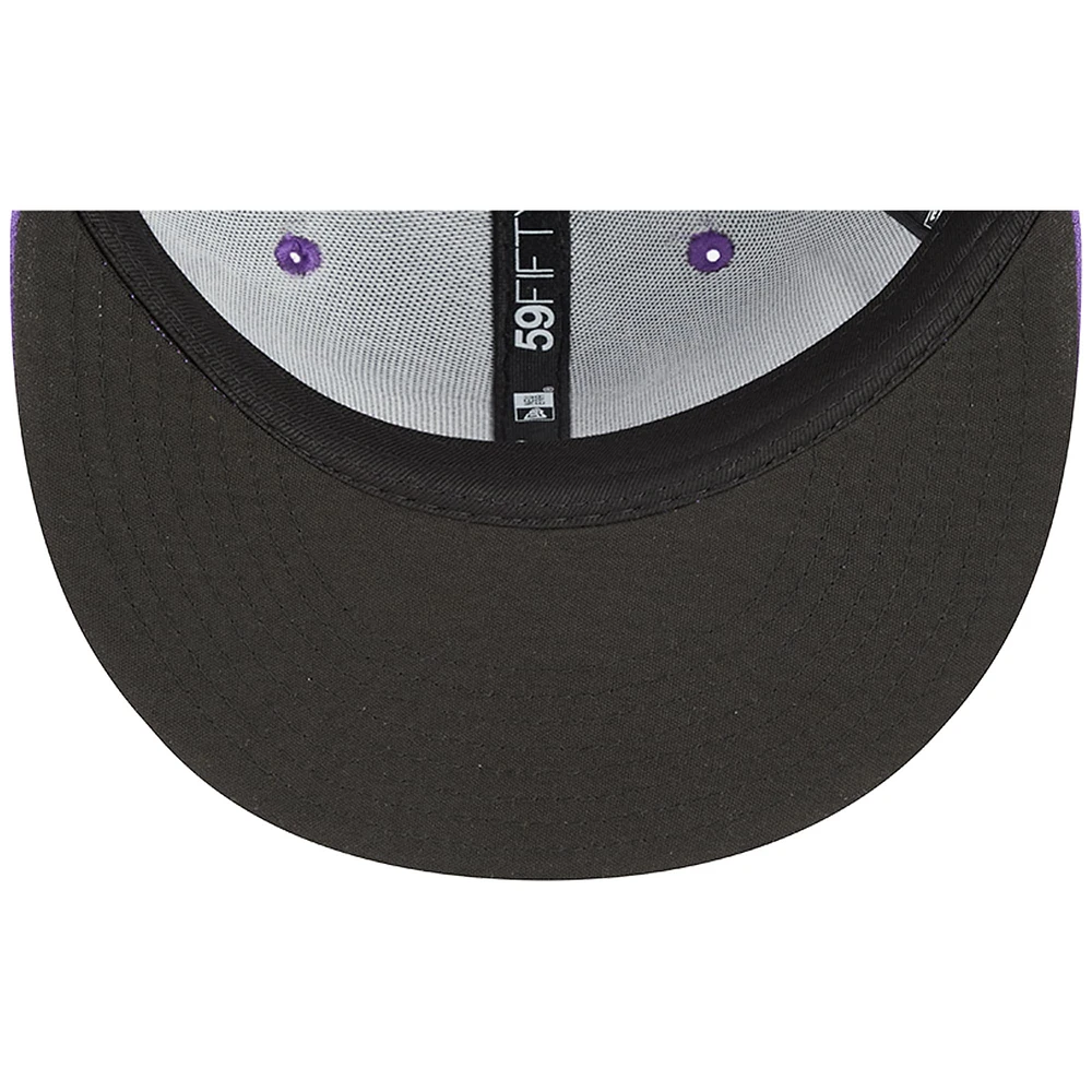 Casquette ajustée New Era Winston-Salem Dash Theme Nights Hyphen 59FIFTY violette pour homme