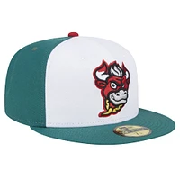 Men's New Era Red Winston-Salem Dash Theme Night Italian Beef 59FIFTY Fitted Hat
