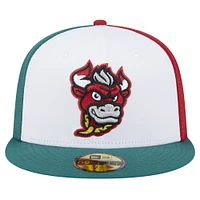 Men's New Era Red Winston-Salem Dash Theme Night Italian Beef 59FIFTY Fitted Hat