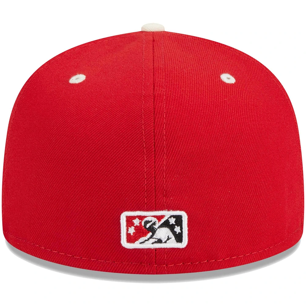 Men's New Era Red Winston-Salem Dash Theme Nights Flight  59FIFTY Fitted Hat