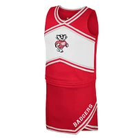 Girls Youth Colosseum Red Wisconsin Badgers Cheerleader Top & Skirt Set