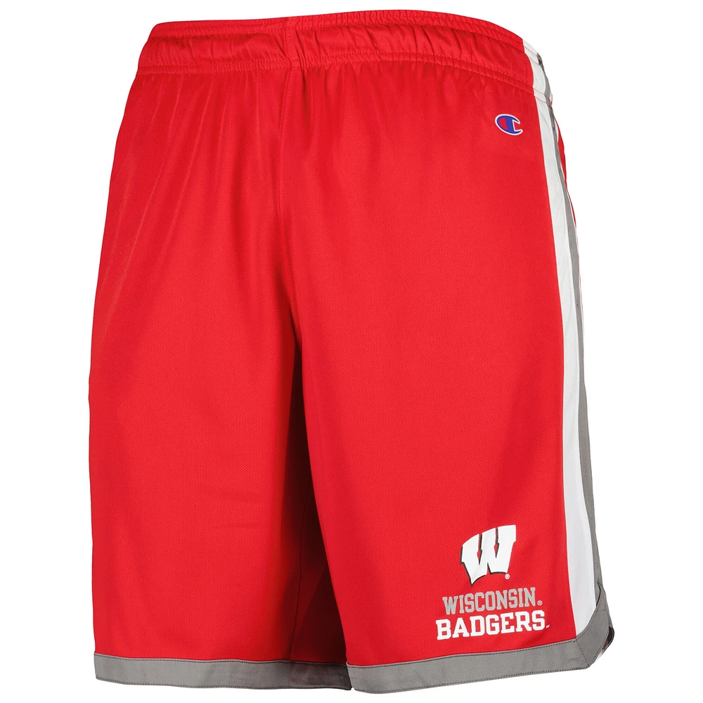Men's Champion Red Wisconsin Badgers Basketball Shorts