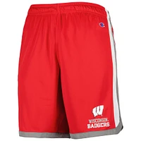 Men's Champion Red Wisconsin Badgers Basketball Shorts