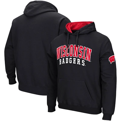Sweat à capuche double arche Colosseum Wisconsin Badgers pour homme, noir