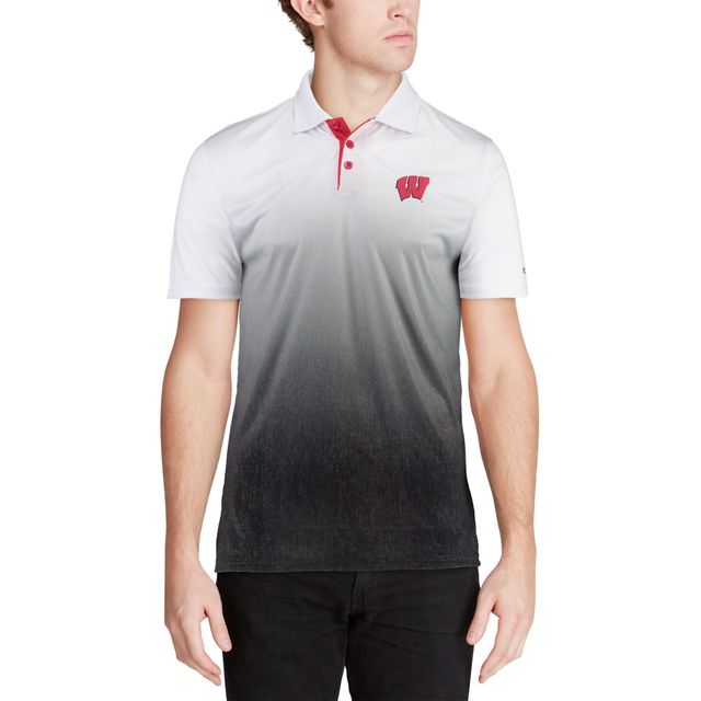 Polo Colosseum gris chiné Wisconsin Badgers Magic Team Logo pour homme