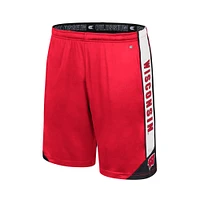 Men's Colosseum Red Wisconsin Badgers Haller Shorts