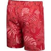 Men's Colosseum Red Wisconsin Badgers The Dude Swim Shorts