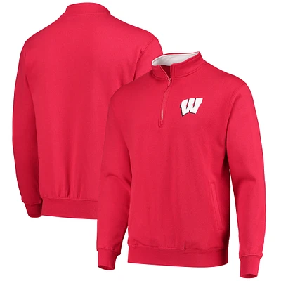 Veste Colosseum Red Wisconsin Badgers Tortugas Logo Quarter-Zip pour homme