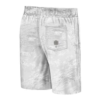 Men's Colosseum White Wisconsin Badgers Realtree Aspect Ohana Swim Shorts