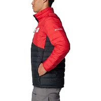 Men's Columbia  Black Wisconsin Badgers Double Blitz Omni-Heat Infinity Insulated Full-Zip Jacket