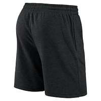 Men's Fanatics Heathered Black Wisconsin Badgers Primary Logo Shorts