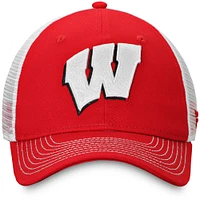 Men's Fanatics Red Wisconsin Badgers Core Trucker Snapback Hat
