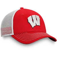 Men's Fanatics Red Wisconsin Badgers Core Trucker Snapback Hat