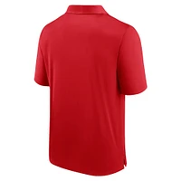 Men's Fanatics  Red Wisconsin Badgers Defender Polo