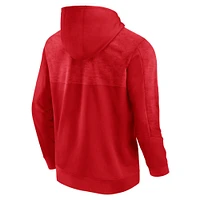 Men's Fanatics Red Wisconsin Badgers Defender Pullover Hoodie