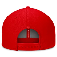 Men's Top of the World Red Wisconsin Badgers Fundamental Snapback Hat