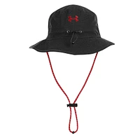 Men's Under Armour  Black Wisconsin Badgers Performance Boonie Bucket Hat