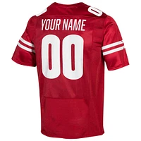 Men's Under Armour  Red Wisconsin Badgers Custom Jersey