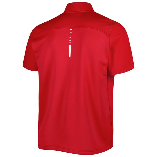 Under Armour Wisconsin Badgers Motivate 2.0 Veste à demi-fermeture éclair rouge pour homme