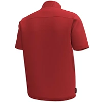Men's Under Armour Red Wisconsin Badgers Motivate Quarter-Zip Short Sleeve Top