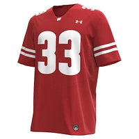 Men's Under Armour Ron Dayne Red Wisconsin Badgers NIL Football Replica Player Jersey