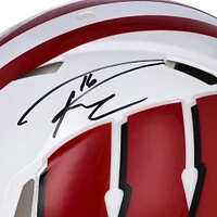 Russell Wilson Wisconsin Badgers Autographed Riddell Speed Authentic Helmet