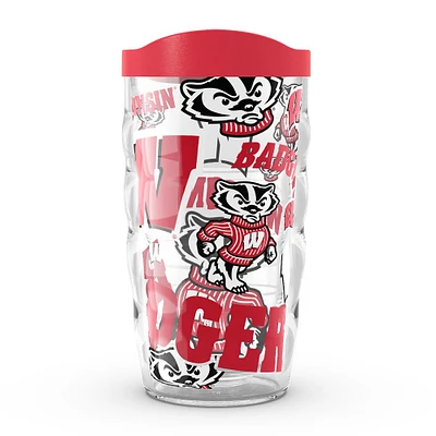 Blaireaux de Tervis Wisconsin 10 oz. Gobelet ondulé classique Allover